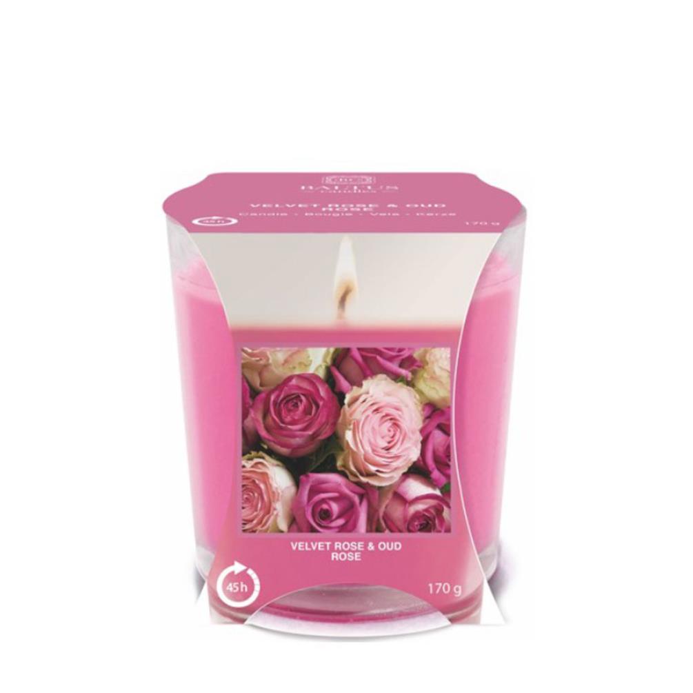 Baltus Velvet Rose & Oud Scented Glass Candle £2.69